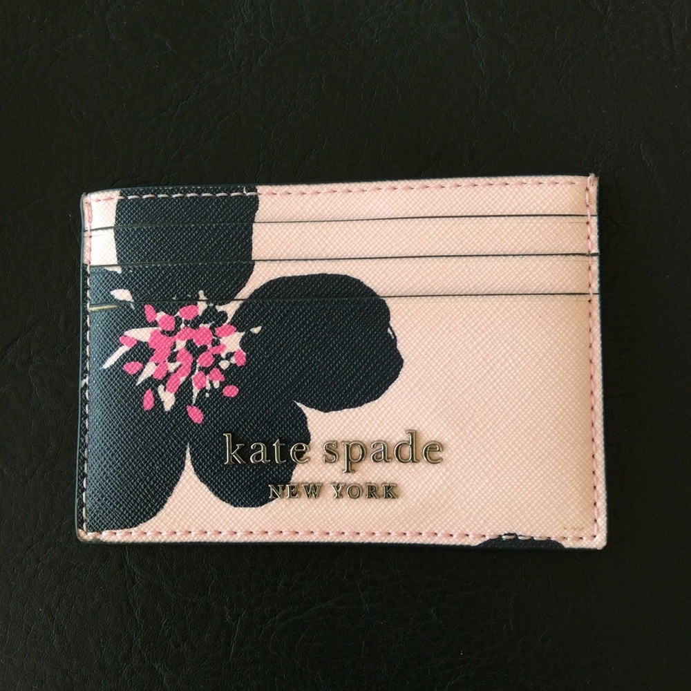 Kate Spade♠️Cameron Grand Flora Slim Card Holder